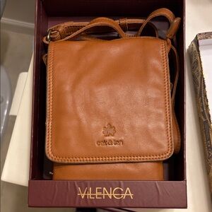 Oak & Len Tan Leather Crossbody Bag